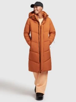Khujo Manteaux Dhiver Manteau D’hiver Torino2 Femme Orange -Khujo 8509e78f35125ccb2ef987577584f6ab