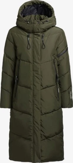 Khujo Manteaux Dhiver Manteau D’hiver SONJE4 Femme Vert Foncé