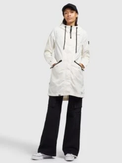 Khujo Manteaux De Mi-saison Manteau Mi-saison Games2 Femme Blanc -Khujo 873c313906e638f571337d74d7891b0a