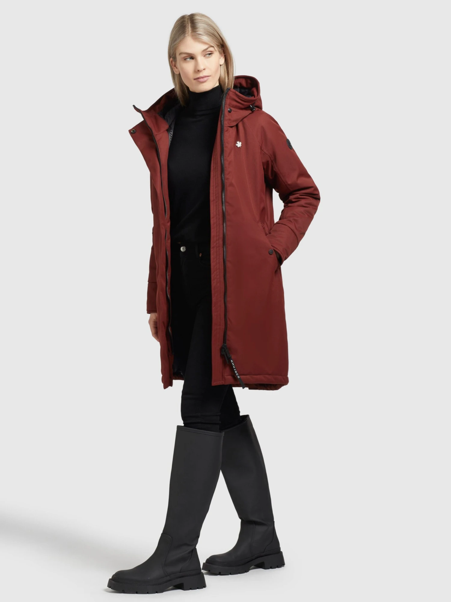 Parkas Parka mi-saison Femme rouge rouille Khujo Parkas Parka Mi-saison Femme Rouge Rouille -Khujo 88c7a010b382917fe939d8c4a0207619 scaled