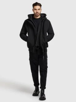 Khujo Vestes Dhiver Veste D’hiver Wayer Homme Noir -Khujo 89506dd91203cc6fc8f1810bb72c5b60