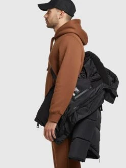 Khujo Vestes Dhiver Veste D’hiver Jedi Homme Noir -Khujo 8a95b39ee26ca68bea4bbfa7972c86ce