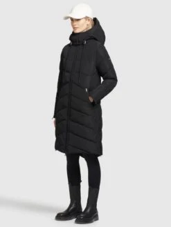Khujo Manteaux Dhiver Manteau D’hiver Huba Femme Noir -Khujo 8d06ffa5d4d842b7c80fc8445c8e90c2