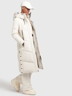Khujo Manteaux Dhiver Manteau D’hiver Sonje 4 Femme Blanc Cassé -Khujo 91613ff2e45e4b5e04a34c83220dce3a