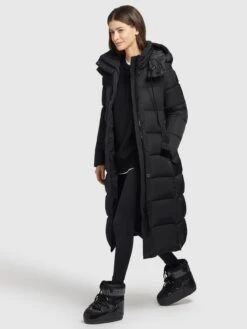 Khujo Manteaux Dhiver Manteau D’hiver HAZELLE Femme Noir -Khujo 948352e593f36244501495bc9908c5e6