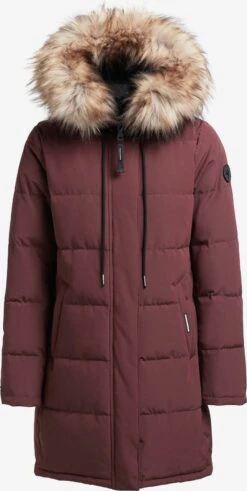 Khujo Manteaux Dhiver Manteau D’hiver Cloren Femme Rouge Foncé