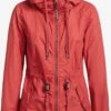 Khujo Vestes De Mi-saison Veste Mi-saison SESIA Femme Rouge -Khujo 9d55fc0b6d18be0604f018a865e1b150