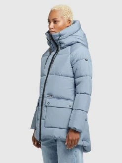 Khujo Vestes De Mi-saison Veste Mi-saison Pheobe Femme Bleu Clair -Khujo a4f278e71520bcc3a0fd42a457d4179f