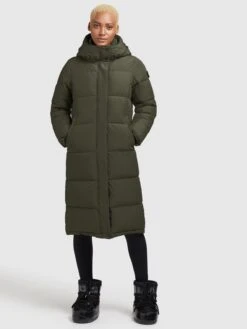 Khujo Manteaux Dhiver Manteau D’hiver Tione Femme Vert Foncé -Khujo a7d6c1fb0fd3f72f6fa2c699d84f968c