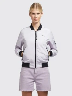 Khujo Vestes De Mi-saison Veste Mi-saison Stence2 Femme Lilas -Khujo aa64991e1736ae857e4fe985457c63c7