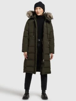 Khujo Manteaux Dhiver Manteau D’hiver LOLL Femme Kaki 4 Khujo Manteaux Dhiver Manteau D’hiver LOLL Femme Kaki -Khujo ab031ad11a79c747d1c1e587d891612b