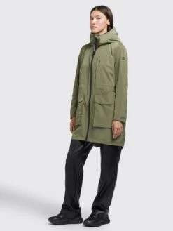 Khujo Manteaux De Mi-saison Manteau Mi-saison Ging Femme Olive -Khujo ab21f8779e8e49436d2647ee32cc0c75