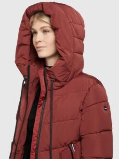 Khujo Manteaux De Mi-saison Manteau Mi-saison Klayd Femme Rouge Foncé -Khujo af1567461f2f2ed4946235a867e53a06