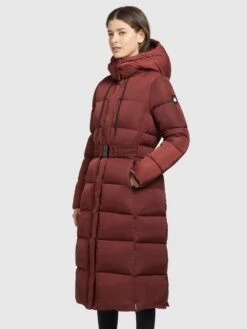 Khujo Manteaux Dhiver Manteau D’hiver HAZELLE Femme Rouge Rouille -Khujo af3e9d37de7622c71c57fdc3319a4955