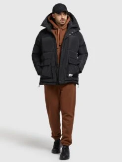 Khujo Vestes Dhiver Veste D’hiver Jedi Homme Noir -Khujo b2848d46279660aa0423946f37e741f7