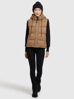 Khujo Vestes Sans Manches Gilet Eden Femme Noisette 4 Khujo Vestes Sans Manches Gilet Eden Femme Noisette -Khujo b529dacb07e8ea1540cd08f521c017a2