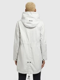 Khujo Parkas Parka Mi-saison Dayes Femme Blanc Cassé -Khujo b53776e3f32d08e4c5a24aa904dca98d