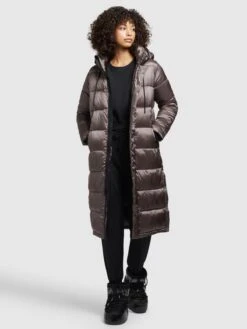 Khujo Manteaux Dhiver Manteau D’hiver Julina Femme Taupe -Khujo b7a53bcbc1a3a87bef6af4f4a49330dc