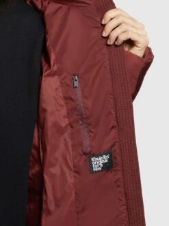 Khujo Manteaux Dhiver Manteau D’hiver HAZELLE Femme Rouge Rouille -Khujo b9faf7624f25a8febfa313cf2eacedb1
