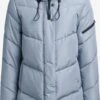 Khujo Vestes Dhiver Veste D’hiver Jordis 4 Femme Bleu Clair