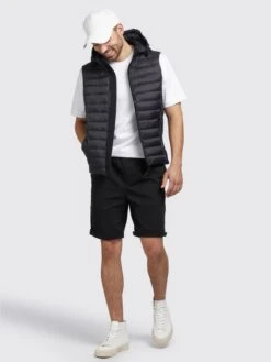 Khujo Vestes Sans Manches Gilet Homme Noir -Khujo c2bcc245037da82785c2a28d5617053b