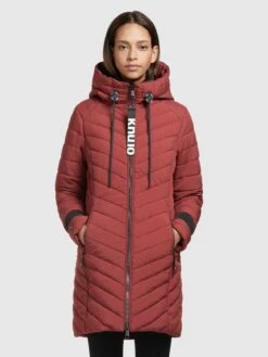 Khujo Manteaux Dhiver Manteau D’hiver Nita Femme Rouge Foncé -Khujo c7b10ff8d3f21c98160af6ddaa29c9e4