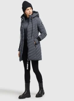 Khujo Manteaux Dhiver Manteau D’hiver Nita Femme Anthracite 4 Khujo Manteaux Dhiver Manteau D’hiver Nita Femme Anthracite -Khujo cd8110bf2d487cb7539f782b02216d04