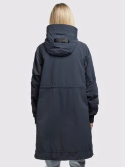 Khujo Manteaux De Mi-saison Manteau Mi-saison SILICA Femme Gris Foncé -Khujo cf68f28528618b22c50cc7e835cd56d9