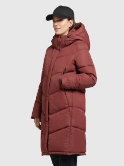 Khujo Manteaux Dhiver Manteau D’hiver Limetta Femme Rouge Rouille -Khujo cf6ed998a6b806301092b138d161cfb1