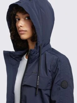 Khujo Manteaux De Mi-saison Manteau Mi-saison Voya3 Femme Bleu Foncé -Khujo d01c9c4c576a928899debfc9ffec7eec