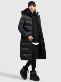 Khujo Manteaux Dhiver Manteau D’hiver Julina Femme Noir -Khujo d221a7c93dfb45511367ed8336209c6d