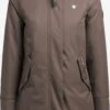 Khujo Parkas Parka Mi-saison LARIA Femme Marron -Khujo d2d6ccb4e3294678ca3b9be77ba31250