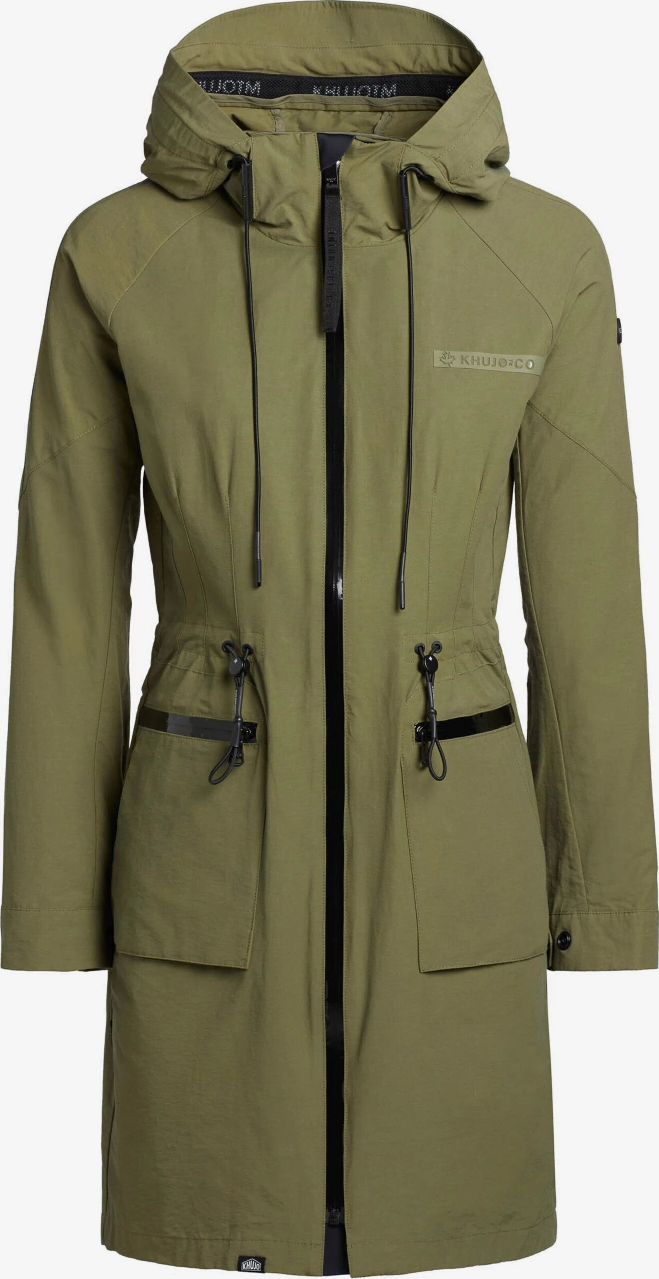 Khujo Parkas Parka Mi-saison Femme Olive