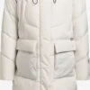 Khujo Manteaux Dhiver Manteau D’hiver Elvita Femme Blanc Cassé