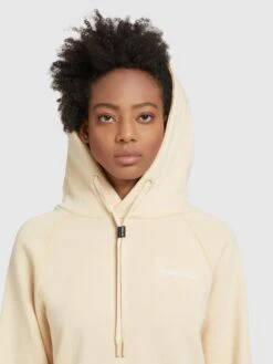 Khujo Sweats à Capuche Sweat-shirt Odette Femme Jaune Clair -Khujo de772bd97bf4ff456e8b6eee3de1d555