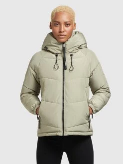 Khujo Vestes Dhiver Veste D’hiver Esila 3 Femme Vert Clair -Khujo e46378dc47497a3f48cd905af7a9feb2