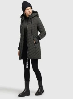 Khujo Manteaux Dhiver Manteau D’hiver Nita Femme Kaki -Khujo eb6a3d17a95c829327f54bda05574c6b
