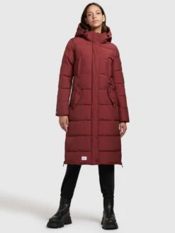 Khujo Manteaux Dhiver Manteau D’hiver Kleo Femme Rouge -Khujo eef8462ee9e0868ad7a2d1f77f102bc1
