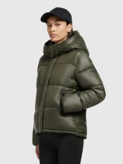 Khujo Vestes Dhiver Veste D’hiver Valona Femme Vert Foncé -Khujo ef87876afa093eac9520fd8ff66406ad