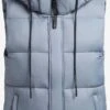 Khujo Vestes Sans Manches Gilet Eden Femme Bleu Clair -Khujo f28426983663570aee49e457cb825789