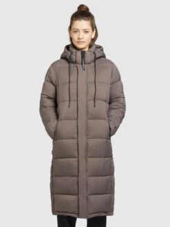Khujo Manteaux Dhiver Manteau D’hiver Julina Femme Sépia -Khujo f36ada60e7d8f3e7ddcf60fbb5726207
