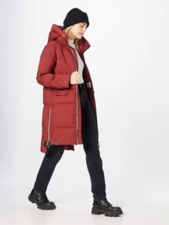 Khujo Manteaux Dhiver Manteau D’hiver Aniva Femme Rouge Carmin -Khujo f668ec8bd8bb8a79ad8c9a7369f8b794