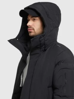 Khujo Vestes Dhiver Veste D’hiver Cann Homme Noir -Khujo fa2180dcf296581edc866db521ba9e9e