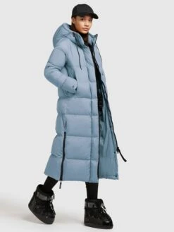 Khujo Manteaux Dhiver Manteau D’hiver Femme Bleu Clair -Khujo fdfd0dae75918a9763921addc0d7cb22
