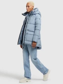 Khujo Vestes De Mi-saison Veste Mi-saison Pheobe Femme Bleu Clair -Khujo fe12cc51355bcdb3ee6e97ff814722c2